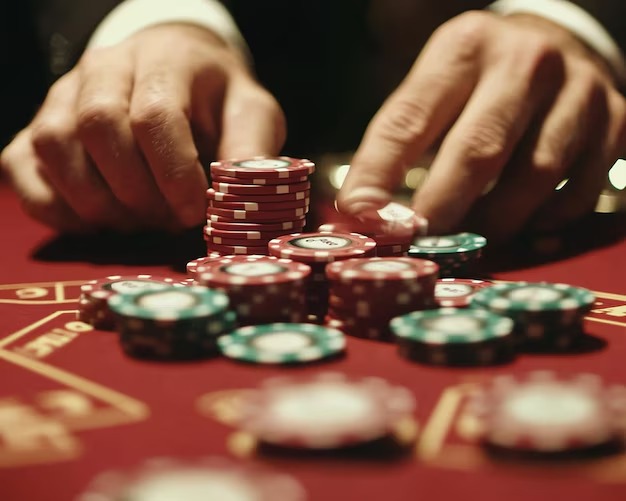Live Evolution Gaming blackjack table with dealer on mobile screen